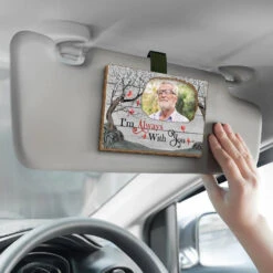 Custom Photo We're Always With You - Memorial Personalized Custom Car Visor Clip - Sympathy Gift For Family Members 7 Custom Photo We're Always With You - Memorial Personalized Custom Car Visor Clip - Sympathy Gift For Family Members -Pawfect House Store 6775f9f47e664