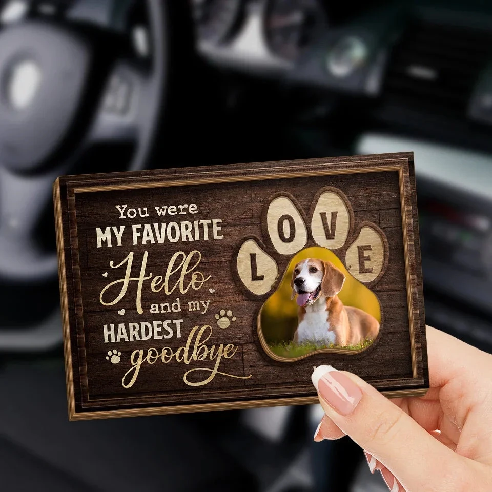 Custom Photo Paw Prints Fade, But Memories Remain - Memorial Personalized Custom Car Visor Clip - Sympathy Gift For Pet Owners, Pet Lovers 3 Custom Photo Paw Prints Fade, But Memories Remain - Memorial Personalized Custom Car Visor Clip - Sympathy Gift For Pet Owners, Pet Lovers - Image 3