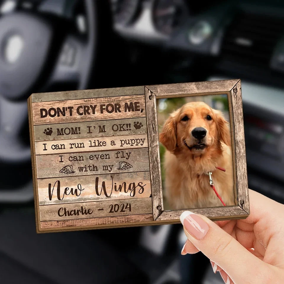 Custom Photo Forever Loved, Now Flying High With Angel Wings - Memorial Personalized Custom Car Visor Clip - Sympathy Gift For Pet Owners, Pet Lovers 3 Custom Photo Forever Loved, Now Flying High With Angel Wings - Memorial Personalized Custom Car Visor Clip - Sympathy Gift For Pet Owners, Pet Lovers - Image 3