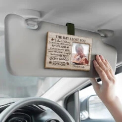 Custom Photo You Will Always Be A Part Of Us - Memorial Personalized Custom Car Visor Clip - Sympathy Gift For Family Members -Pawfect House Store 6776004ed2544