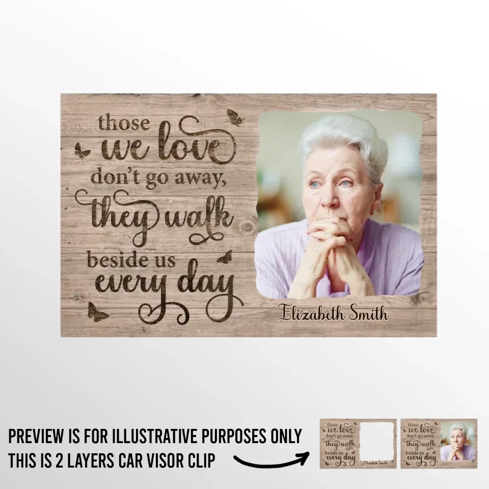 Custom Photo In Our Souls, Your Spirit Remains - Memorial Personalized Custom Car Visor Clip - Sympathy Gift For Family Members 2 Custom Photo In Our Souls, Your Spirit Remains - Memorial Personalized Custom Car Visor Clip - Sympathy Gift For Family Members - Image 2