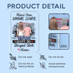 Stay Safe, Have Fun On The Road - Family Personalized Custom Car Ornament - Acrylic Custom Shaped - Gift For Daughter, Son 9 Stay Safe, Have Fun On The Road - Family Personalized Custom Car Ornament - Acrylic Custom Shaped - Gift For Daughter, Son -Pawfect House Store 67762545c872b