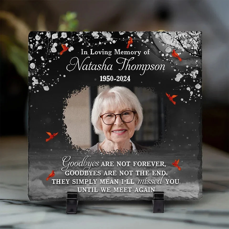 Custom Photo You Will Remain In Our Hearts Forever - Memorial Personalized Custom Square Shaped Memorial Stone - Sympathy Gift For Family Members 4 Custom Photo You Will Remain In Our Hearts Forever - Memorial Personalized Custom Square Shaped Memorial Stone - Sympathy Gift For Family Members - Image 4