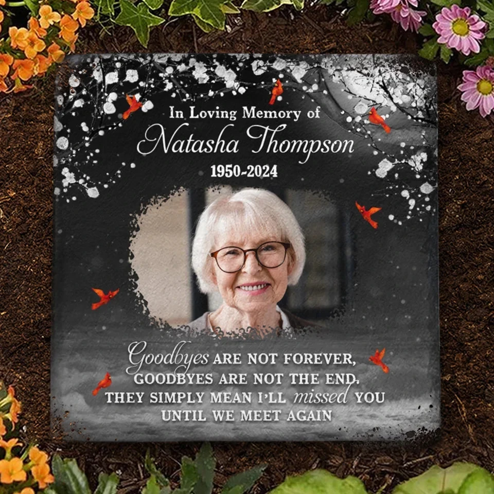 Custom Photo You Will Remain In Our Hearts Forever - Memorial Personalized Custom Square Shaped Memorial Stone - Sympathy Gift For Family Members 1 Custom Photo You Will Remain In Our Hearts Forever - Memorial Personalized Custom Square Shaped Memorial Stone - Sympathy Gift For Family Members