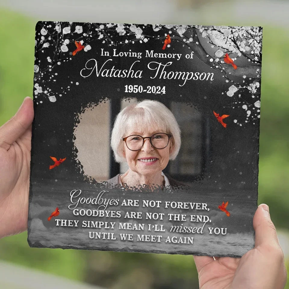 Custom Photo You Will Remain In Our Hearts Forever - Memorial Personalized Custom Square Shaped Memorial Stone - Sympathy Gift For Family Members 6 Custom Photo You Will Remain In Our Hearts Forever - Memorial Personalized Custom Square Shaped Memorial Stone - Sympathy Gift For Family Members - Image 6