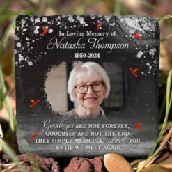 Custom Photo You Will Remain In Our Hearts Forever - Memorial Personalized Custom Square Shaped Memorial Stone - Sympathy Gift For Family Members 15 Custom Photo You Will Remain In Our Hearts Forever - Memorial Personalized Custom Square Shaped Memorial Stone - Sympathy Gift For Family Members -Pawfect House Store 67762c21cc88a