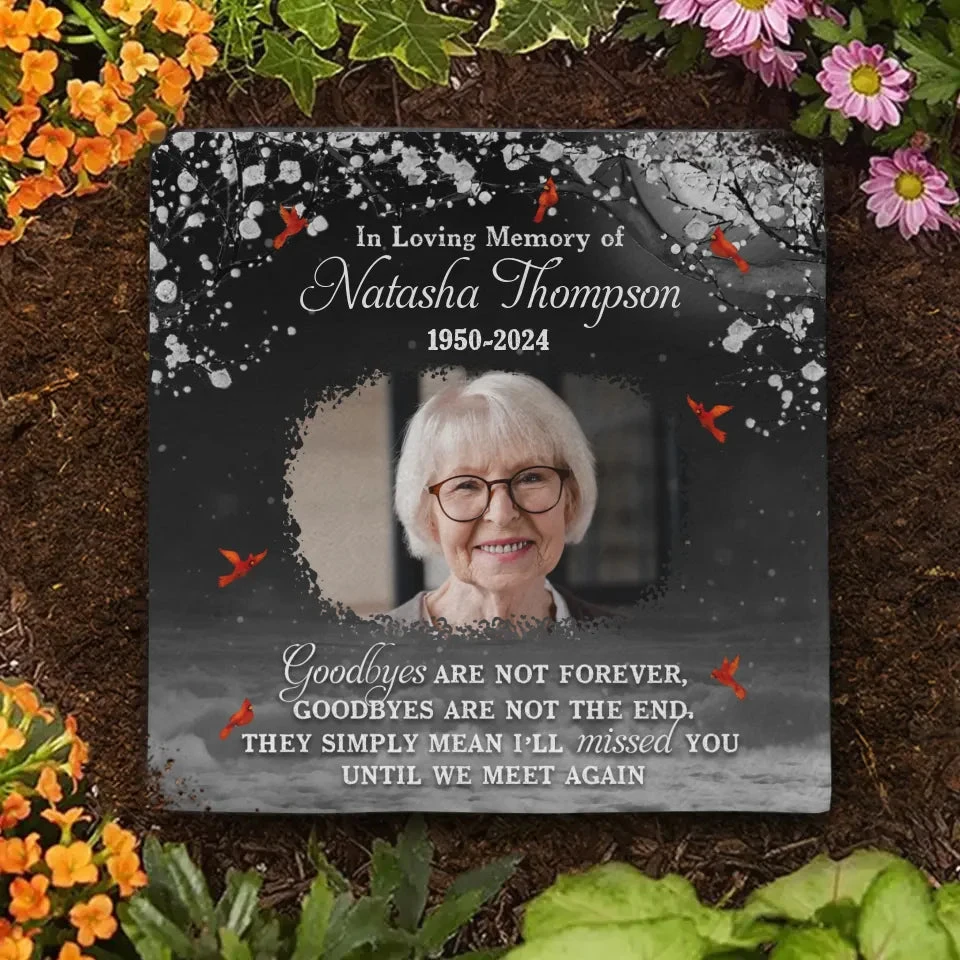 Custom Photo You Will Remain In Our Hearts Forever - Memorial Personalized Custom Square Shaped Memorial Stone - Sympathy Gift For Family Members 2 Custom Photo You Will Remain In Our Hearts Forever - Memorial Personalized Custom Square Shaped Memorial Stone - Sympathy Gift For Family Members - Image 2
