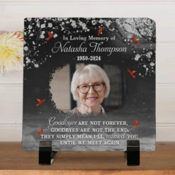 Custom Photo You Will Remain In Our Hearts Forever - Memorial Personalized Custom Square Shaped Memorial Stone - Sympathy Gift For Family Members 10 Custom Photo You Will Remain In Our Hearts Forever - Memorial Personalized Custom Square Shaped Memorial Stone - Sympathy Gift For Family Members -Pawfect House Store 67762d2ec4e46