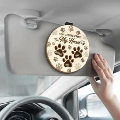 You Left Paw Prints On My Heart - Memorial Personalized Custom Car Visor Clip - Sympathy Gift For Pet Owners, Pet Lovers 7 You Left Paw Prints On My Heart - Memorial Personalized Custom Car Visor Clip - Sympathy Gift For Pet Owners, Pet Lovers -Pawfect House Store 67764d9aa4cf5