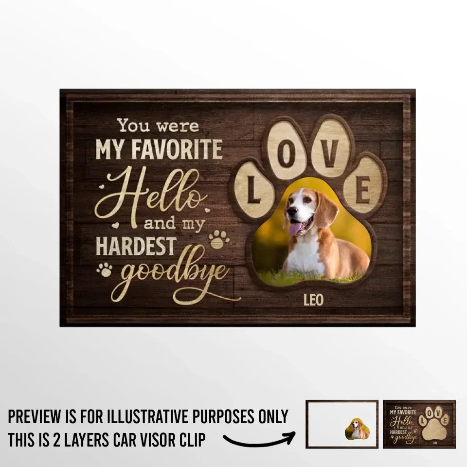 Custom Photo Paw Prints Fade, But Memories Remain - Memorial Personalized Custom Car Visor Clip - Sympathy Gift For Pet Owners, Pet Lovers 2 Custom Photo Paw Prints Fade, But Memories Remain - Memorial Personalized Custom Car Visor Clip - Sympathy Gift For Pet Owners, Pet Lovers - Image 2