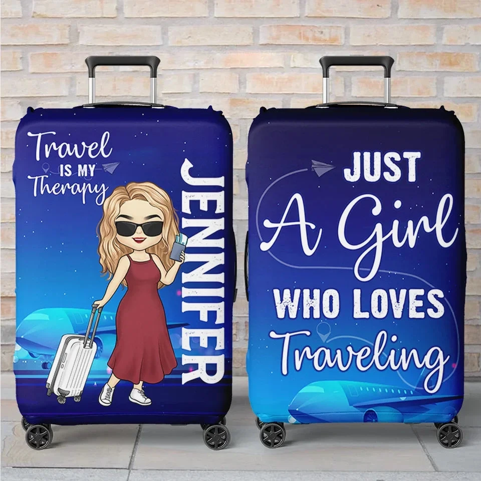 Travel Far Enough, You Meet Yourself - Travel Personalized Custom Luggage Cover - Summer Vacation Gift, Gift For Adventure Travel Lovers 1 Travel Far Enough, You Meet Yourself - Travel Personalized Custom Luggage Cover - Summer Vacation Gift, Gift For Adventure Travel Lovers
