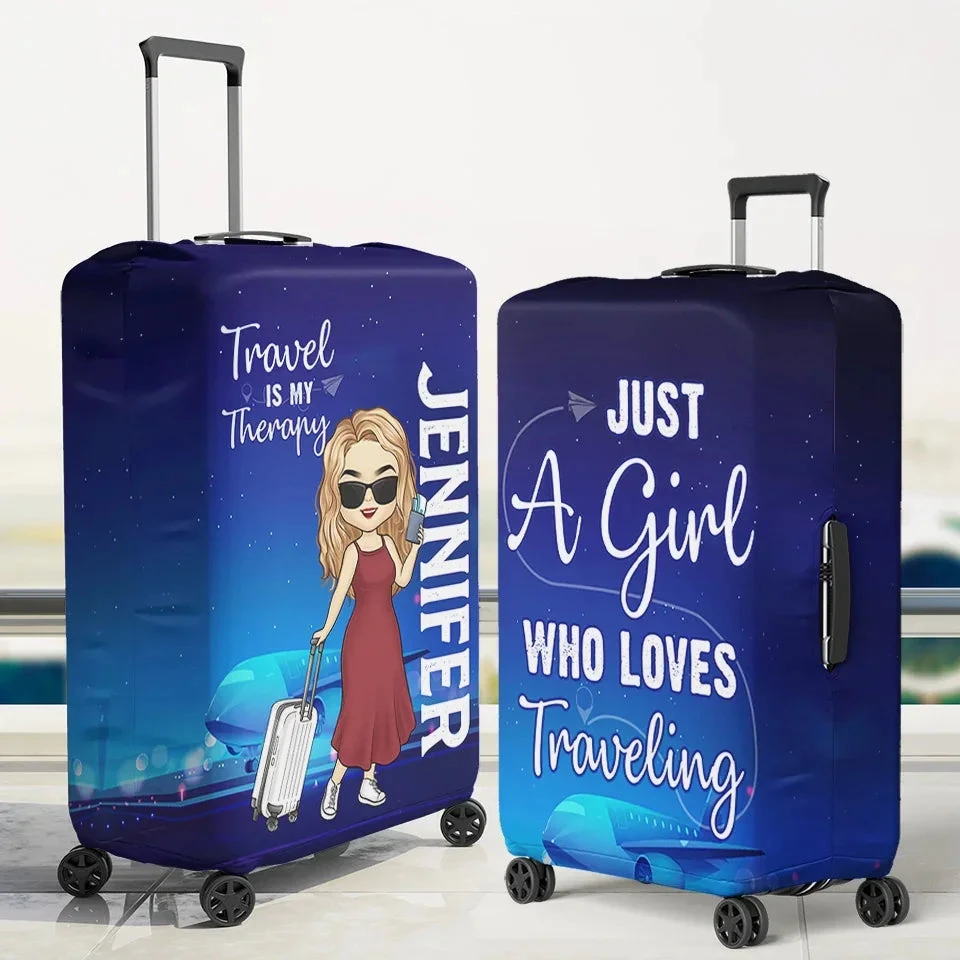 Travel Far Enough, You Meet Yourself - Travel Personalized Custom Luggage Cover - Summer Vacation Gift, Gift For Adventure Travel Lovers 3 Travel Far Enough, You Meet Yourself - Travel Personalized Custom Luggage Cover - Summer Vacation Gift, Gift For Adventure Travel Lovers - Image 3