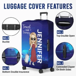 Travel Far Enough, You Meet Yourself - Travel Personalized Custom Luggage Cover - Summer Vacation Gift, Gift For Adventure Travel Lovers 10 Travel Far Enough, You Meet Yourself - Travel Personalized Custom Luggage Cover - Summer Vacation Gift, Gift For Adventure Travel Lovers -Pawfect House Store 67765f26d85ad