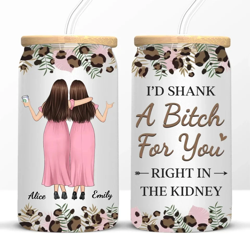 True Friends Are Always Together In Spirit - Bestie Personalized Custom Glass Cup, Iced Coffee Cup - Gift For Best Friends, BFF, Sisters 6 True Friends Are Always Together In Spirit - Bestie Personalized Custom Glass Cup, Iced Coffee Cup - Gift For Best Friends, BFF, Sisters - Image 6