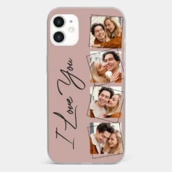 Custom Photo I Love You So Much - Couple Personalized Custom Clear Phone Case - Gift For Husband Wife, Anniversary