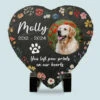 Memorial Personalized Custom Heart Shaped Stone With Stand AMZ - New Arrival, Christmas Gift, Sympathy Gift For Pet Owners, Pet Lovers, Garden Memorial Stone