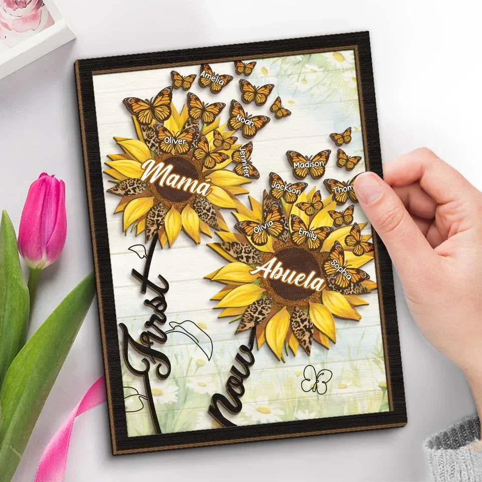 Home Is Wherever You Are - Family Personalized Custom 2-Layered Wooden Plaque With Stand - Gift For Mom, Grandma 3 Home Is Wherever You Are - Family Personalized Custom 2-Layered Wooden Plaque With Stand - Gift For Mom, Grandma - Image 3