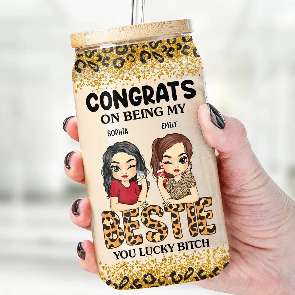 In The Cookie Of Life, Friends Are The Chocolate Chips - Bestie Personalized Custom Glass Cup, Iced Coffee Cup - Gift For Best Friends, BFF, Sisters 1 In The Cookie Of Life, Friends Are The Chocolate Chips - Bestie Personalized Custom Glass Cup, Iced Coffee Cup - Gift For Best Friends, BFF, Sisters