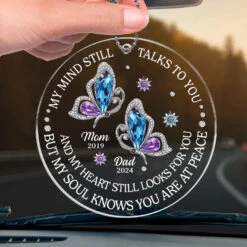 My Heart Still Looks For You - Memorial Personalized Custom Car Ornament - Acrylic Custom Shaped - Sympathy Gift For Family Members -Pawfect House Store 677b60ed58fc2