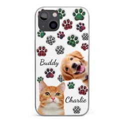 Custom Photo My Best Friend Has Four Paws - Dog & Cat Personalized Custom 3D Inflated Effect Printed Clear Phone Case - Gift For Pet Owners, Pet Lovers
