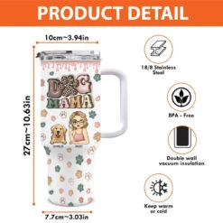 Fur Mama - Dog & Cat Personalized Custom 3D Inflated Effect Printed 40 Oz Stainless Steel Tumbler With Handle - Gift For Pet Owners, Pet Lovers 7 Fur Mama - Dog & Cat Personalized Custom 3D Inflated Effect Printed 40 Oz Stainless Steel Tumbler With Handle - Gift For Pet Owners, Pet Lovers -Pawfect House Store 677b9f8d5214c