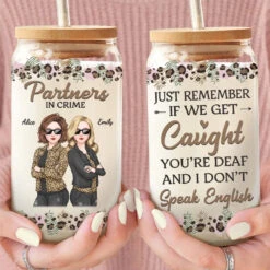 We Go Together Like Trouble And Fun - Bestie Personalized Custom Glass Cup, Iced Coffee Cup - Gift For Best Friends, BFF, Sisters 8 We Go Together Like Trouble And Fun - Bestie Personalized Custom Glass Cup, Iced Coffee Cup - Gift For Best Friends, BFF, Sisters -Pawfect House Store 677bbcface71a