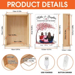 A Mother And Daughter’s Bond Is Unbreakable - Family Personalized Custom Frame Light Box - Gift For Mom, Daughter 11 A Mother And Daughter’s Bond Is Unbreakable - Family Personalized Custom Frame Light Box - Gift For Mom, Daughter -Pawfect House Store 677c6cb3a231d