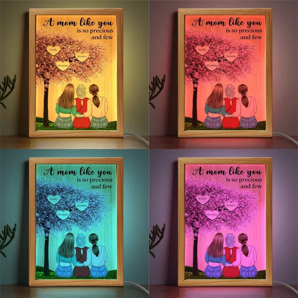Behind Every Great Daughter Is An Even Greater Mom - Family Personalized Custom Frame Light Box - Gift For Mom, Daughter 5 Behind Every Great Daughter Is An Even Greater Mom - Family Personalized Custom Frame Light Box - Gift For Mom, Daughter - Image 5