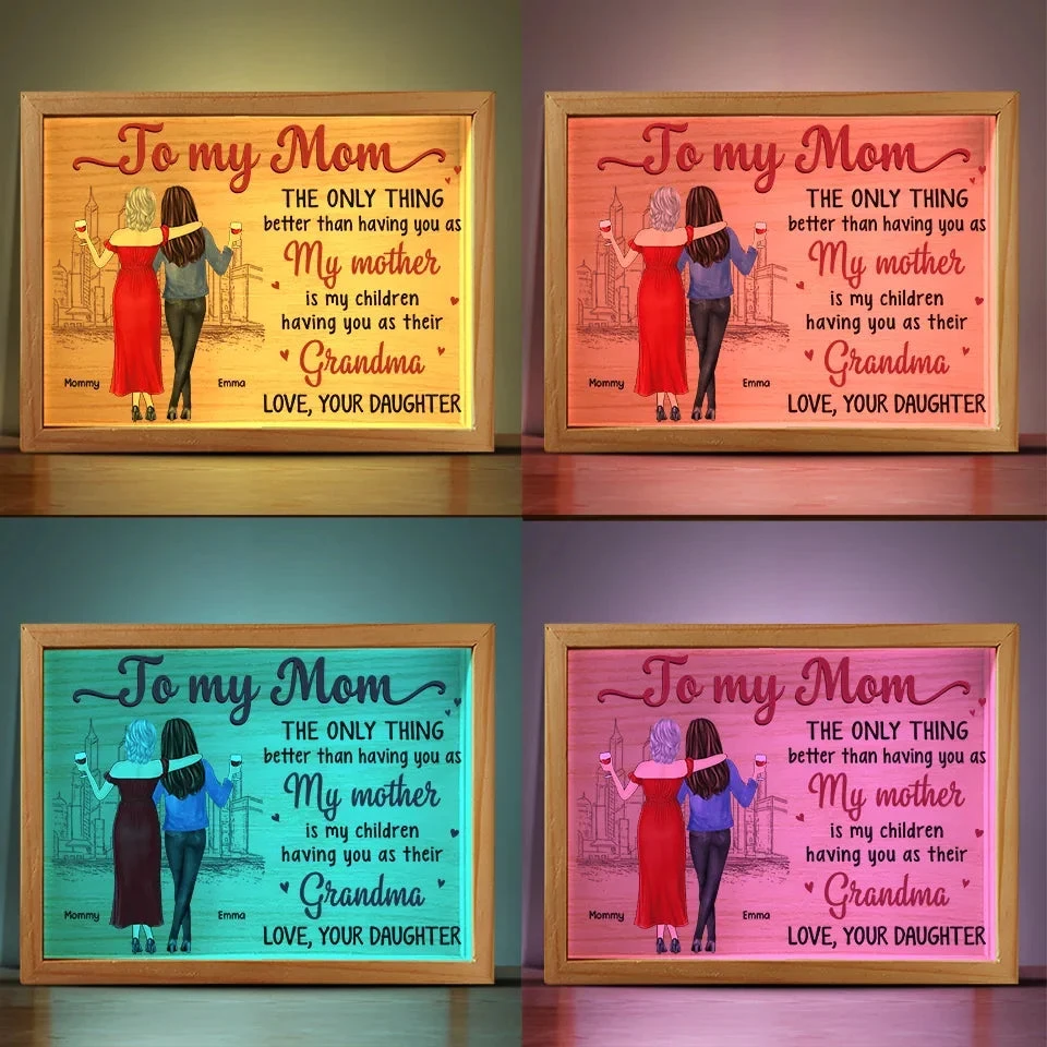 A Mother’s Love, A Grandmother’s Wisdom - Family Personalized Custom Frame Light Box - Gift For Mom, Grandma 5 A Mother’s Love, A Grandmother’s Wisdom - Family Personalized Custom Frame Light Box - Gift For Mom, Grandma - Image 5