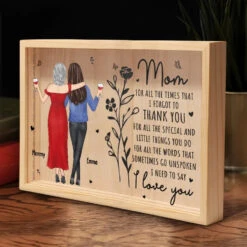 A Daughter Is Her Mother's Treasure - Family Personalized Custom Frame Light Box - Gift For Mom, Daughter -Pawfect House Store 677c896a871c2