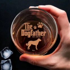 The Dogfather - Dog Personalized Custom Whiskey Glass - Gift For Pet Owners, Pet Lovers 6 The Dogfather - Dog Personalized Custom Whiskey Glass - Gift For Pet Owners, Pet Lovers -Pawfect House Store 677ca3f740c77