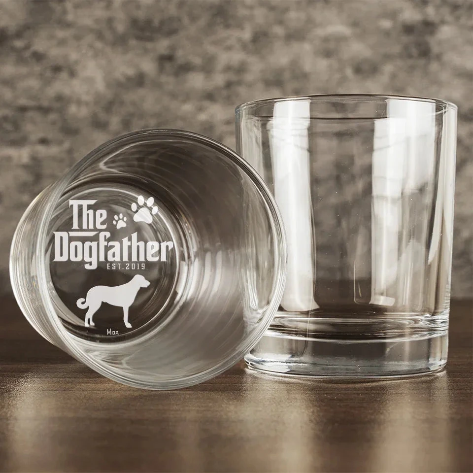 The Dogfather - Dog Personalized Custom Whiskey Glass - Gift For Pet Owners, Pet Lovers 4 The Dogfather - Dog Personalized Custom Whiskey Glass - Gift For Pet Owners, Pet Lovers - Image 4