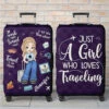 The Sky Is Calling And I Must Go - Travel Personalized Custom Luggage Cover - Summer Vacation Gift, Gift For Adventure Travel Lovers