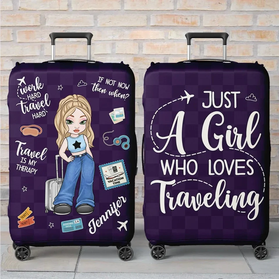The Sky Is Calling And I Must Go - Travel Personalized Custom Luggage Cover - Summer Vacation Gift, Gift For Adventure Travel Lovers 1 The Sky Is Calling And I Must Go - Travel Personalized Custom Luggage Cover - Summer Vacation Gift, Gift For Adventure Travel Lovers