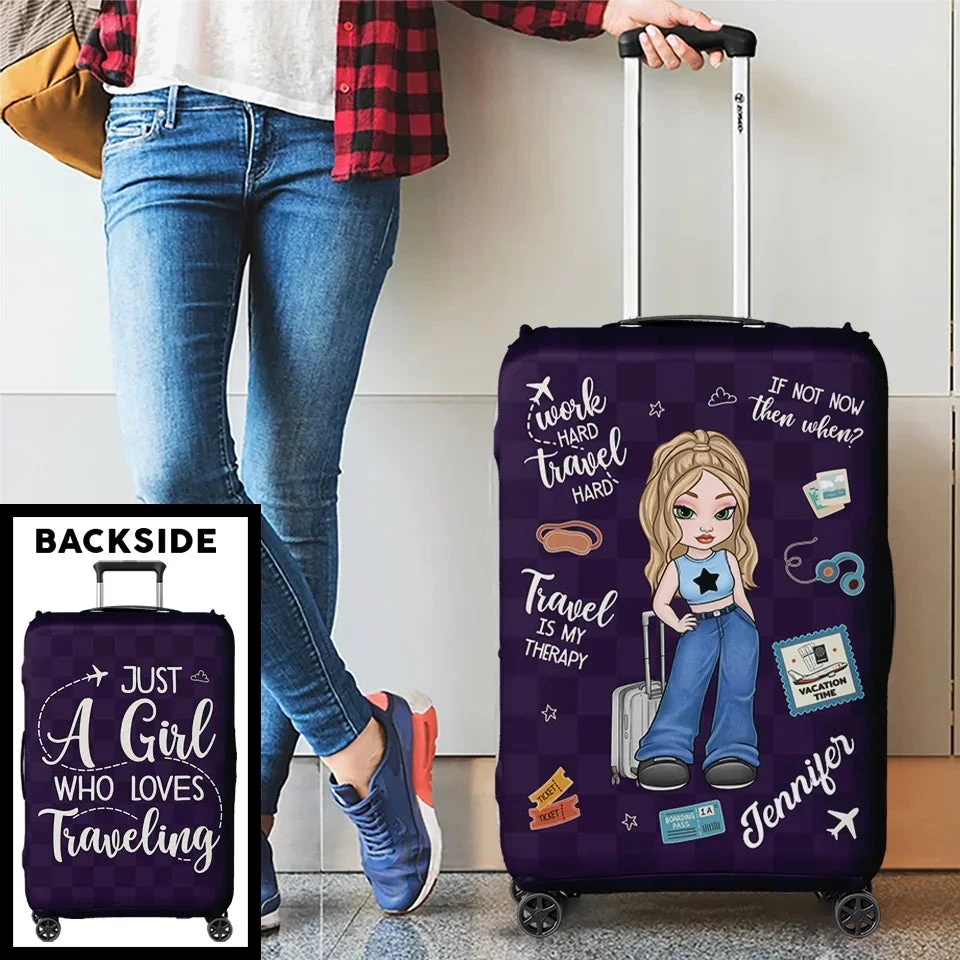 The Sky Is Calling And I Must Go - Travel Personalized Custom Luggage Cover - Summer Vacation Gift, Gift For Adventure Travel Lovers 4 The Sky Is Calling And I Must Go - Travel Personalized Custom Luggage Cover - Summer Vacation Gift, Gift For Adventure Travel Lovers - Image 4