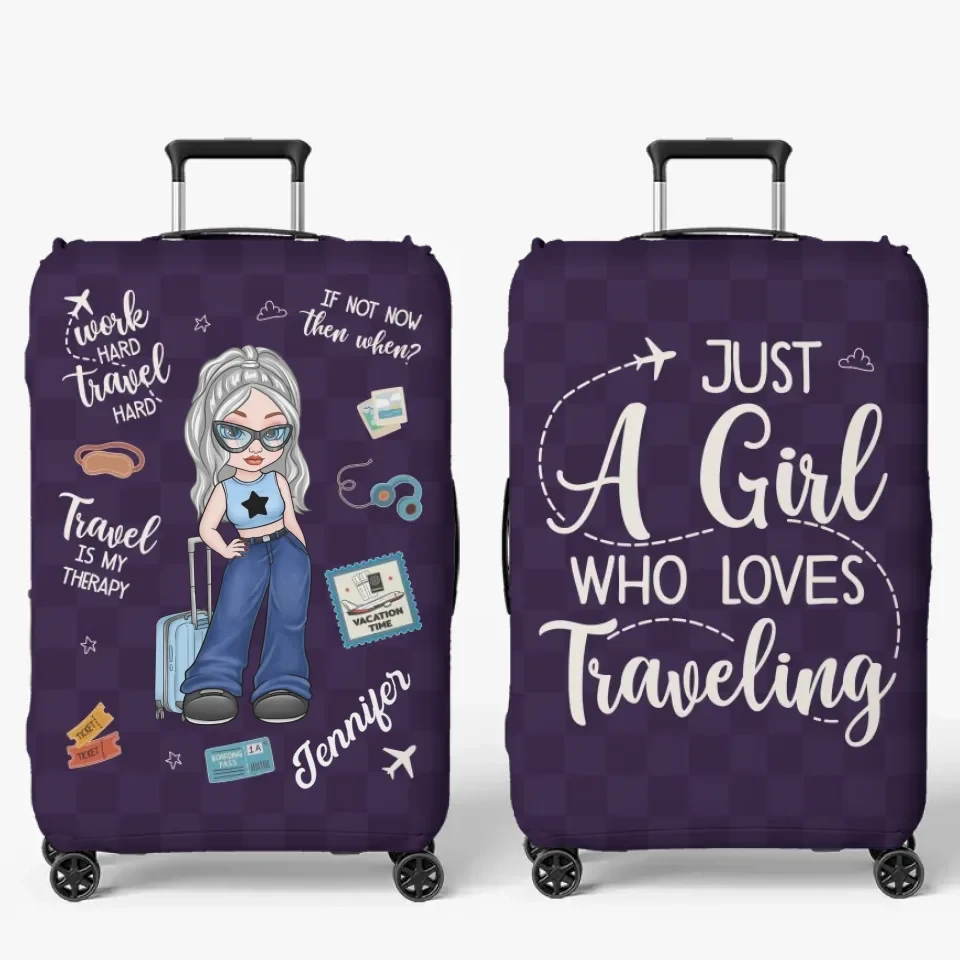 The Sky Is Calling And I Must Go - Travel Personalized Custom Luggage Cover - Summer Vacation Gift, Gift For Adventure Travel Lovers 2 The Sky Is Calling And I Must Go - Travel Personalized Custom Luggage Cover - Summer Vacation Gift, Gift For Adventure Travel Lovers - Image 2