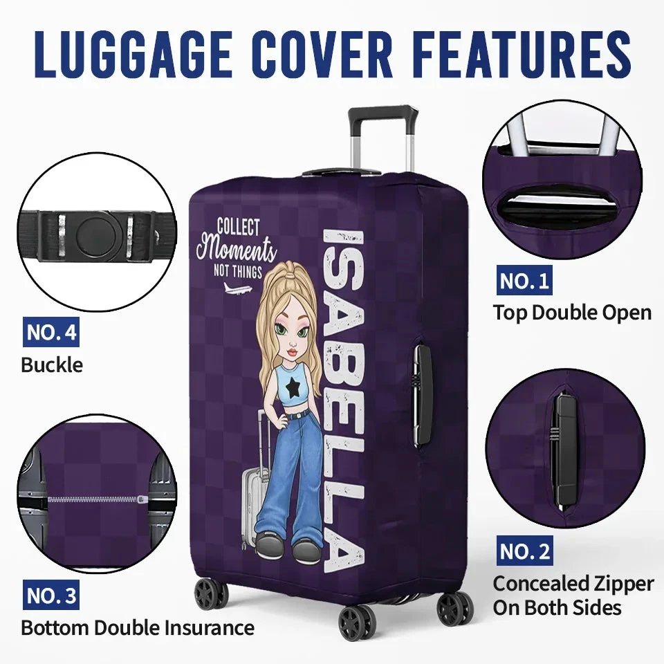 Go Where Your Heart Feels Alive - Travel Personalized Custom Luggage Cover - Summer Vacation Gift, Gift For Adventure Travel Lovers 5 Go Where Your Heart Feels Alive - Travel Personalized Custom Luggage Cover - Summer Vacation Gift, Gift For Adventure Travel Lovers - Image 5