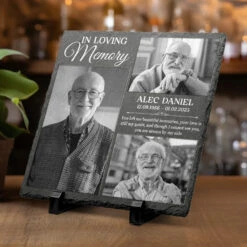 Custom Photo Your Love Is Still My Guide - Memorial Personalized Custom Square Shaped Stone With Stand - Sympathy Gift For Family Members 9 Custom Photo Your Love Is Still My Guide - Memorial Personalized Custom Square Shaped Stone With Stand - Sympathy Gift For Family Members -Pawfect House Store 677cfc493b852