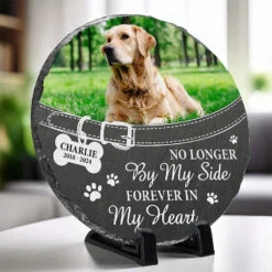 Custom Photo You Left Paw Prints On My Heart Forever - Memorial Personalized Custom Round Shaped Stone With Stand - Sympathy Gift For Pet Owners, Pet Lovers 9 Custom Photo You Left Paw Prints On My Heart Forever - Memorial Personalized Custom Round Shaped Stone With Stand - Sympathy Gift For Pet Owners, Pet Lovers -Pawfect House Store 677cfe91be714