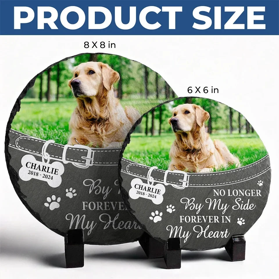 Custom Photo You Left Paw Prints On My Heart Forever - Memorial Personalized Custom Round Shaped Stone With Stand - Sympathy Gift For Pet Owners, Pet Lovers 5 Custom Photo You Left Paw Prints On My Heart Forever - Memorial Personalized Custom Round Shaped Stone With Stand - Sympathy Gift For Pet Owners, Pet Lovers - Image 5