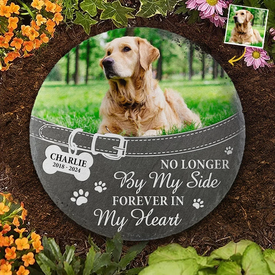 Custom Photo You Left Paw Prints On My Heart Forever - Memorial Personalized Custom Round Shaped Stone With Stand - Sympathy Gift For Pet Owners, Pet Lovers 6 Custom Photo You Left Paw Prints On My Heart Forever - Memorial Personalized Custom Round Shaped Stone With Stand - Sympathy Gift For Pet Owners, Pet Lovers - Image 6