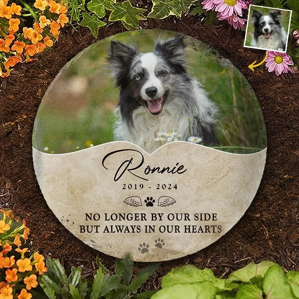 Custom Photo Your Paw Prints Are Forever Etched On My Soul - Memorial Personalized Custom Round Shaped Stone With Stand - Sympathy Gift For Pet Owners, Pet Lovers 6 Custom Photo Your Paw Prints Are Forever Etched On My Soul - Memorial Personalized Custom Round Shaped Stone With Stand - Sympathy Gift For Pet Owners, Pet Lovers - Image 6