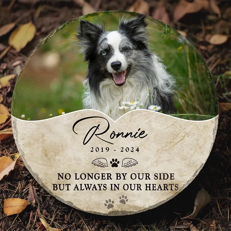 Custom Photo Your Paw Prints Are Forever Etched On My Soul - Memorial Personalized Custom Round Shaped Stone With Stand - Sympathy Gift For Pet Owners, Pet Lovers 7 Custom Photo Your Paw Prints Are Forever Etched On My Soul - Memorial Personalized Custom Round Shaped Stone With Stand - Sympathy Gift For Pet Owners, Pet Lovers - Image 7