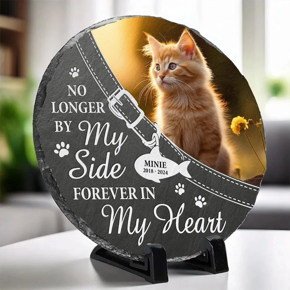 Custom Photo A Loyal Friend, A Gentle Spirit - Memorial Personalized Custom Round Shaped Stone With Stand - Sympathy Gift For Pet Owners, Pet Lovers 3 Custom Photo A Loyal Friend, A Gentle Spirit - Memorial Personalized Custom Round Shaped Stone With Stand - Sympathy Gift For Pet Owners, Pet Lovers - Image 3