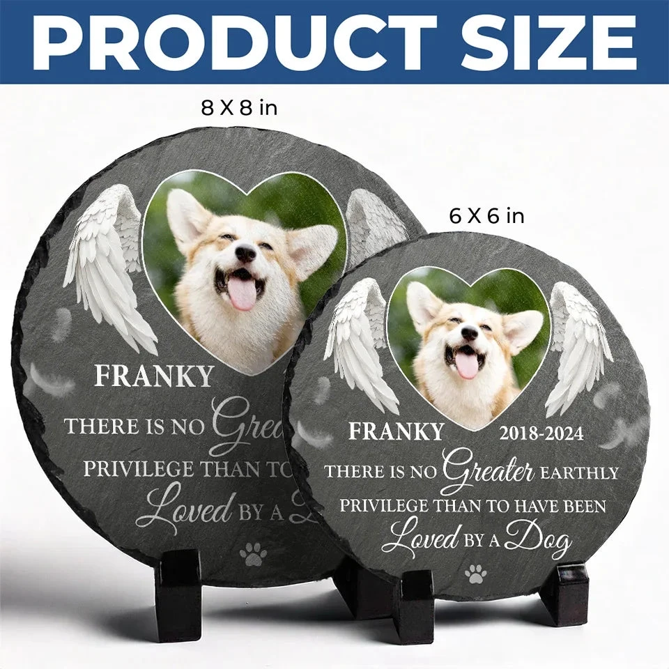 Custom Photo Your Spirit Will Always Remain With Me - Memorial Personalized Custom Round Shaped Stone With Stand - Sympathy Gift For Pet Owners, Pet Lovers 5 Custom Photo Your Spirit Will Always Remain With Me - Memorial Personalized Custom Round Shaped Stone With Stand - Sympathy Gift For Pet Owners, Pet Lovers - Image 5