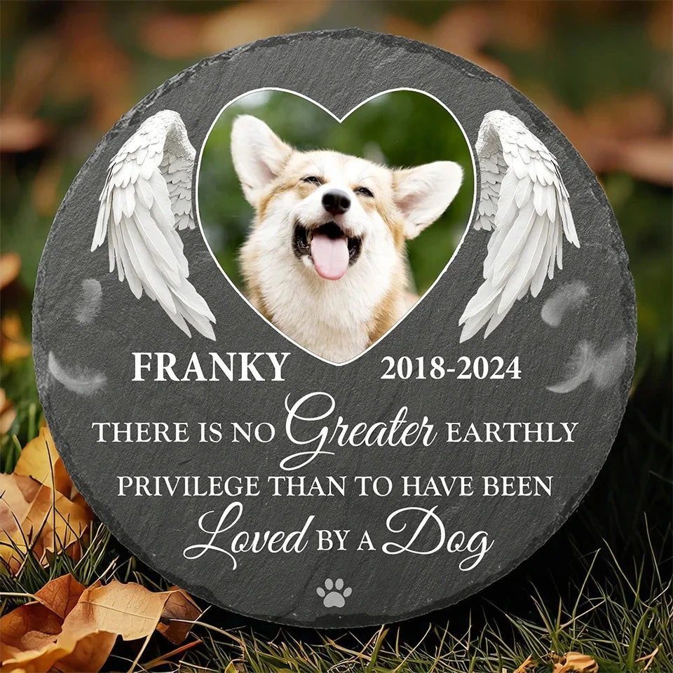 Custom Photo Your Spirit Will Always Remain With Me - Memorial Personalized Custom Round Shaped Stone With Stand - Sympathy Gift For Pet Owners, Pet Lovers 7 Custom Photo Your Spirit Will Always Remain With Me - Memorial Personalized Custom Round Shaped Stone With Stand - Sympathy Gift For Pet Owners, Pet Lovers - Image 7