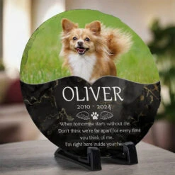 Custom Photo I'm Right Here Inside Your Heart - Memorial Personalized Custom Round Shaped Stone With Stand - Sympathy Gift For Pet Owners, Pet Lovers 9 Custom Photo I'm Right Here Inside Your Heart - Memorial Personalized Custom Round Shaped Stone With Stand - Sympathy Gift For Pet Owners, Pet Lovers -Pawfect House Store 677d12f8e1be3