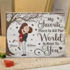 In You, I've Found My Forever - Couple Personalized Custom Horizontal Rectangle Shaped Building Brick Blocks - Gift For Husband Wife, Anniversary