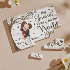 In You, I've Found My Forever - Couple Personalized Custom Horizontal Rectangle Shaped Building Brick Blocks - Gift For Husband Wife, Anniversary -Pawfect House Store 677e0f110b587