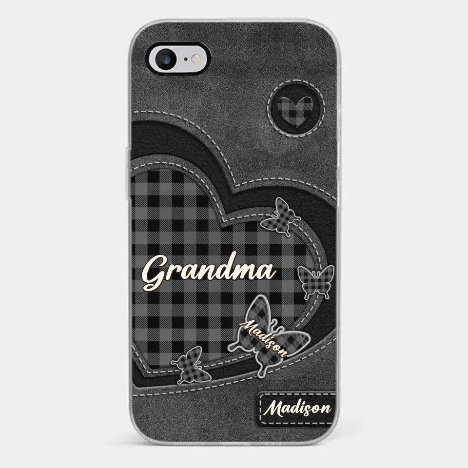Grandma’s Love Is A Hug That Never Ends - Family Personalized Custom Clear Phone Case - Gift For Mom, Grandma 2 Grandma’s Love Is A Hug That Never Ends - Family Personalized Custom Clear Phone Case - Gift For Mom, Grandma - Image 2